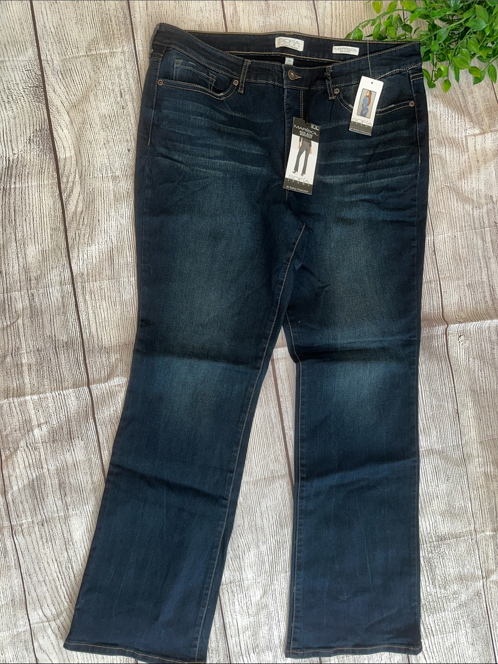 sofia by sofia vergara Dark Wash Bootcut Jeans